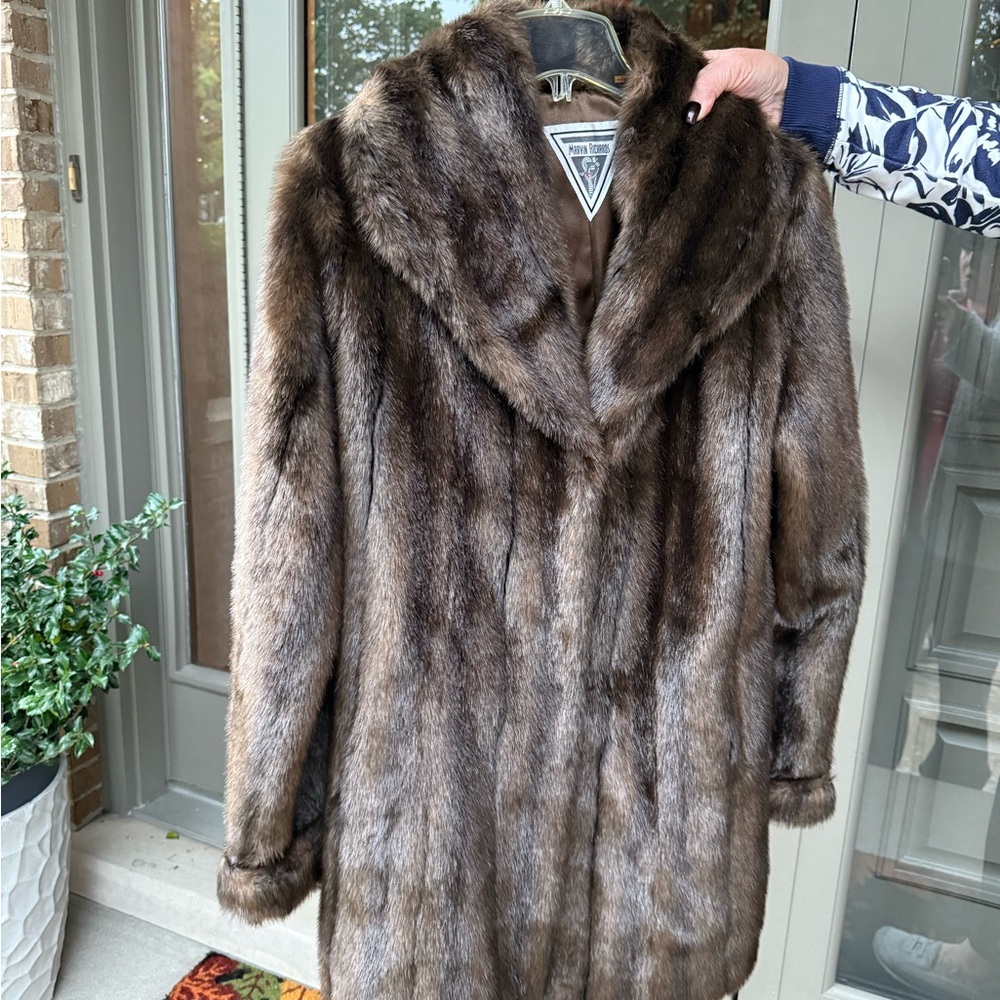 Elegant Brown Fur Coat